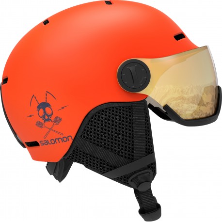 Ski Helmet Salomon Grom Visor 2023 - Skihelm
