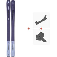 Ski Atomic Vantage WMN 90 TI Antracite 2020+ Fixations de ski randonnée + Peaux - All Mountain + Rando