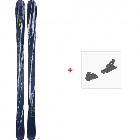 Ski Line Supernatural 92 2020 + Fixations de ski - Ski All Mountain 91-94 mm avec fixations de ski à choix