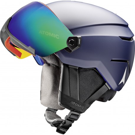 Atomic Ski helmet Savor Visor Stereo Dark Blue 2020 - Ski Helmet