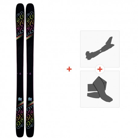 Ski K2 Missconduct 2020 + Fixations de ski randonnée + Peaux - Freestyle + Piste + Rando