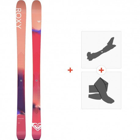 Ski Roxy Shima 90 2020 + Fixations de ski randonnée + Peaux - All Mountain + Rando
