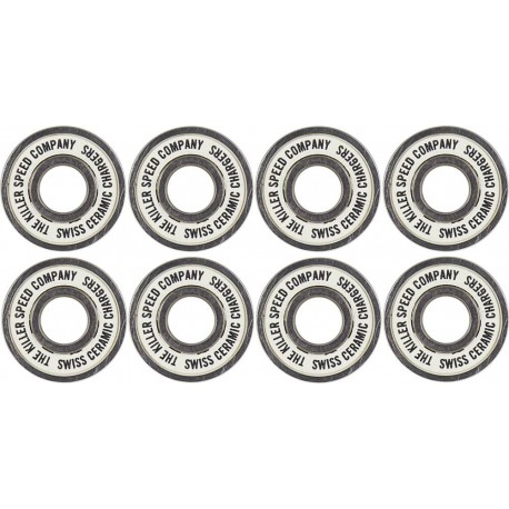 Killer Swiss Chargers Bearings 8-Pack 2019 - Roulements pour rollers