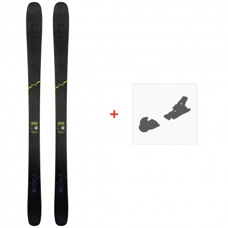 Ski Head Kore 93 Grey 2020 + Fixations de ski - Ski All Mountain 91-94 mm avec fixations de ski à choix
