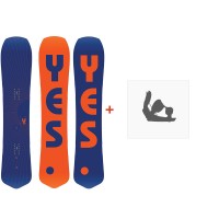 Snowboard Yes The Y. 2020 + Fixations de snowboard - Pack Snowboard Homme