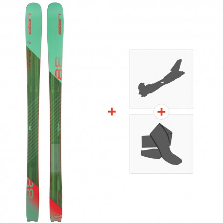 2020 Elan Ripstick 86T JR Skis w/Marker Free Ten Black/White B100 