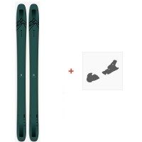 Ski Salomon N QST 118 Dark Grey 2020 + Fixations de ski - Pack Ski Freeride 116-120 mm