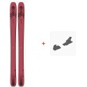 Ski Salomon N QST Stella 106 Pink/Black 2021 + Fixations de ski