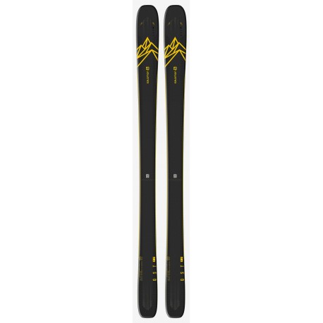 Ski Salomon N QST 92 Dark Blue/Yellow 2021 - Ski sans fixations Homme