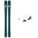 Ski Salomon N QST Lux 92 Blue Green/Light Blue 2021 + Fixations de ski