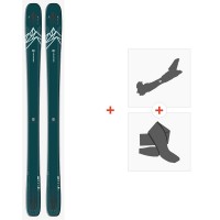 Ski Salomon N QST Lux 92 Blue Green/Light Blue 2021 + Tourenbindungen + Felle