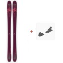 Ski Salomon N QST Myriad 85 Purple/Pink 2021 + Ski bindings