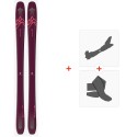 Ski Salomon N QST Myriad 85 Purple/Pink 2021 + Fixations de ski randonnée + Peaux