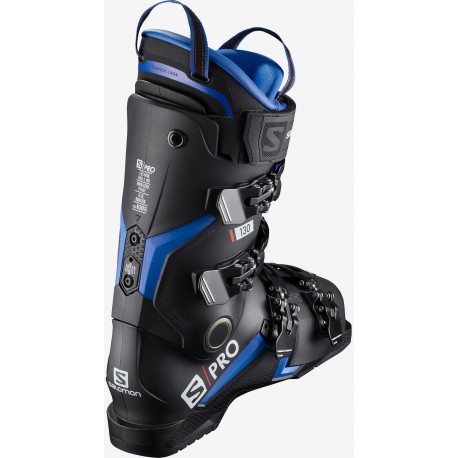 Salomon S/Pro 130 Black/Race Blue/Red 2021 - Chaussures ski homme
