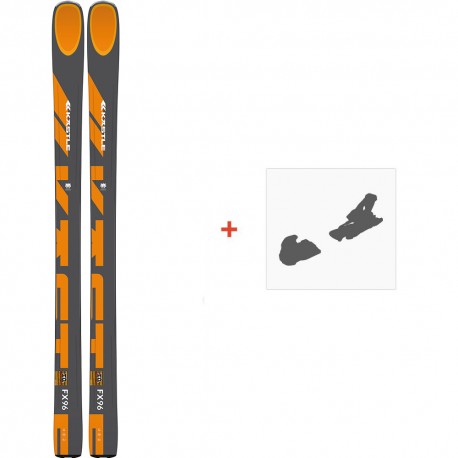 Ski Kastle FX96 HP 2021 + Fixations de ski - Pack Ski Freeride 94-100 mm