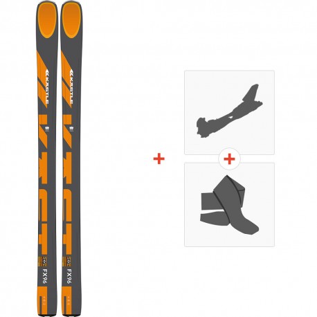 Ski Kastle FX96 HP 2021 + Fixations de ski randonnée + Peaux - Freeride + Rando
