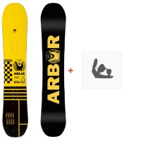 Snowboard Arbor Helix 2020 + Snowboard Bindungen - Snowboard-Set Kinder