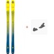 Ski Blizzard Zero G 085 2020 + Fixations de ski - Ski All Mountain 80-85 mm avec fixations de ski à choix