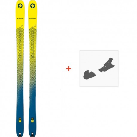 Ski Blizzard Zero G 085 2020 + Skibindungen - Ski All Mountain 80-85 mm mit optionaler Skibindung
