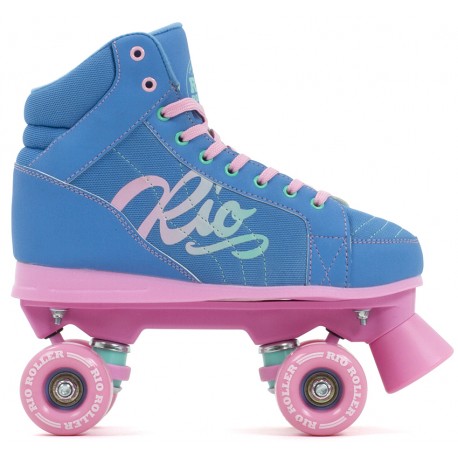 Patins à roulettes quad RioRoller Lumina Blue/Pink 2023 - Roller Quad