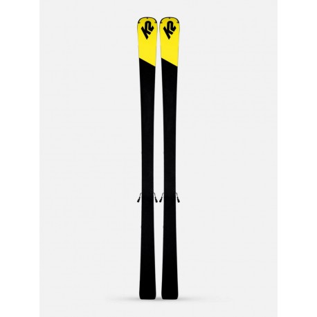 Ski K2 Charger + M3 11 Tcx Light Quikclik Black - Yellow 2020 - Ski Piste Carving Allride