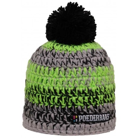 Poederbaas Men's Ski Hat - Black / Lime / Green / Gray 2020 - Beanie