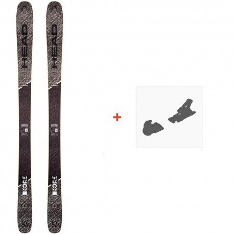 Ski Head Kore 93 R Grey 2020 + Ski bindings - Ski All Mountain 91-94 mm with optional ski bindings