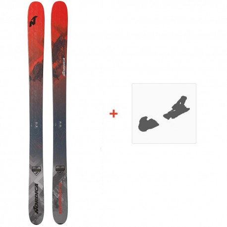 Ski Nordica Enforcer Free 110 Flat 2020 + Ski bindings - Pack Ski Freeride 106-110 mm