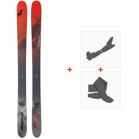 Ski Nordica Enforcer Free 110 Flat 2020 + Fixations de ski randonnée + Peaux - Freeride + Rando