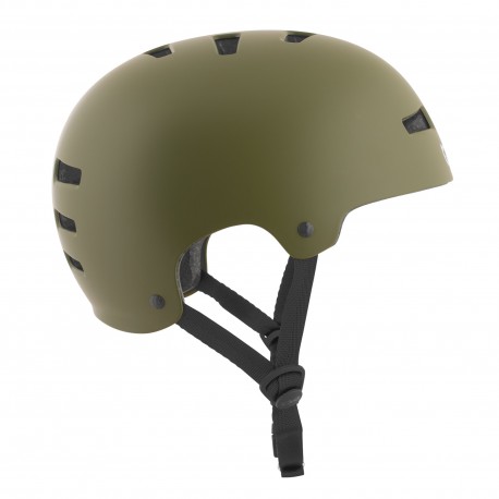 Skateboard-Helm Tsg Evolution Solid Color Olive Satin 2023 - Skateboard Helme