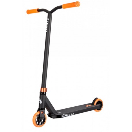 Chilli Scooter Complete Pro Base Black/Orange 2022 - Trottinette Freestyle Complète
