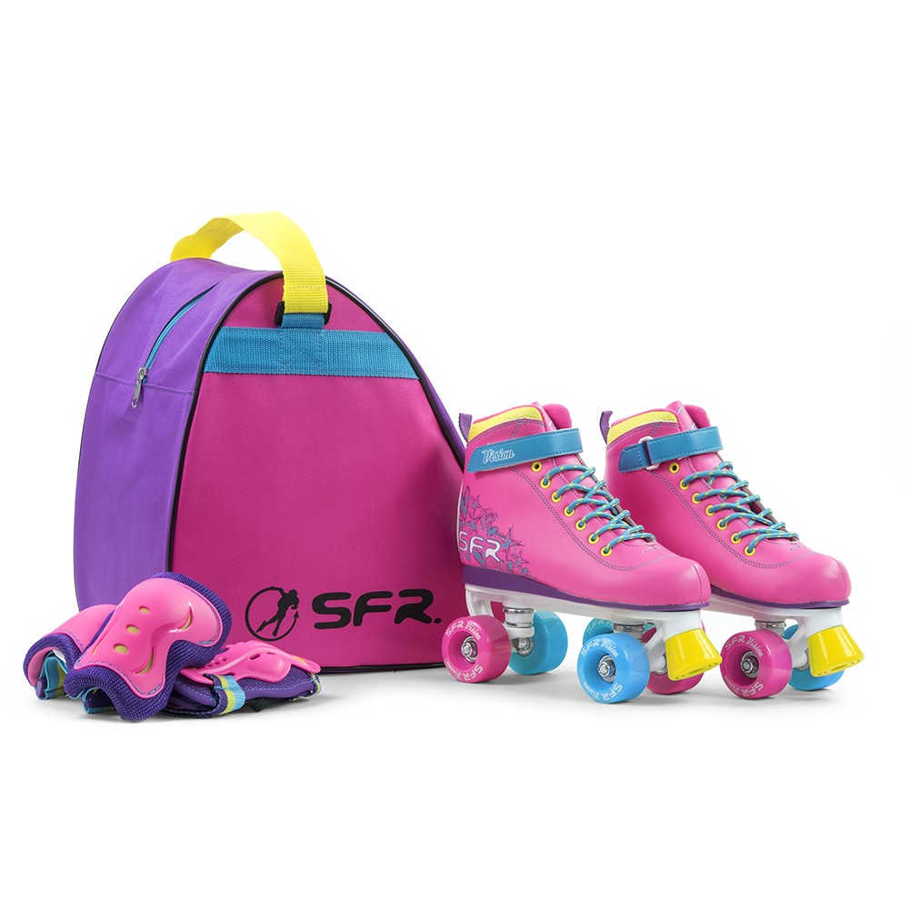 Various Sizes and Colours SFR Vision II Adult/Childrens Quad Roller Skates 