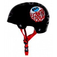 Skateboard-Helm Bullet X Santa Cruz Eyeball Youth Gloss Black 2023 - Skateboard Helme