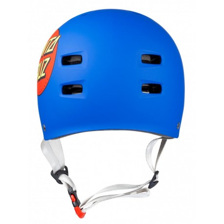 Skateboard-Helm Bullet X Santa Cruz Classic Dot Matt Blue 2023 - Skateboard Helme
