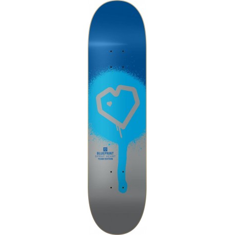 Skateboard Blueprint Spray Heart 8.25\\" Deck Only 2020 - Skateboards Decks