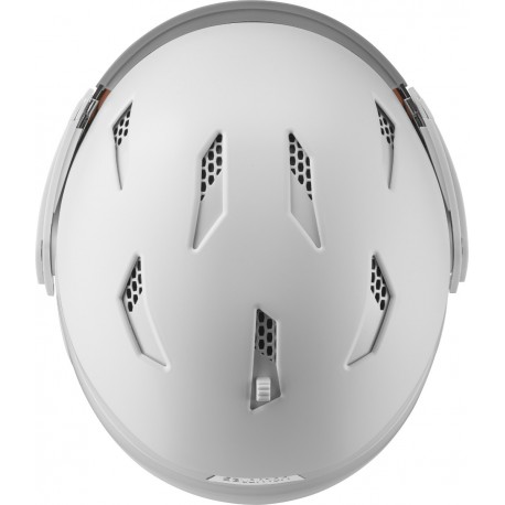 Salomon Ski helmet Mirage CA Photo White 2021 - Skihelm mit Visier