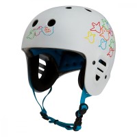 Skateboard-Helm Pro-tec Full Cut Cert Gonz Animal Bird White 2023 - Skateboard Helme