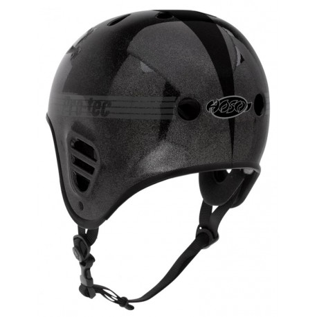 Skateboard-Helm Pro-tec Full Cut Cert Hosoi Metallic Black 2023 - Skateboard Helme