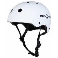 Skateboard-Helm Pro-tec Classic Certified Gloss White 2023 - Skateboard Helme