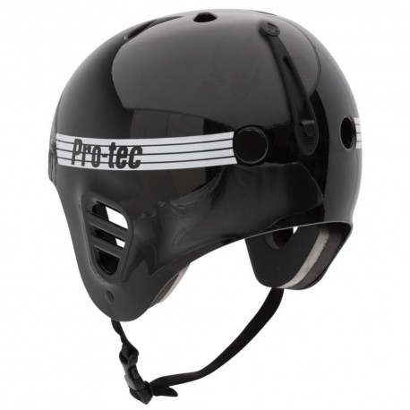 Skateboard-Helm Pro-tec Full Cut Water Mount Clip Gloss Black 2023 - Skateboard Helme