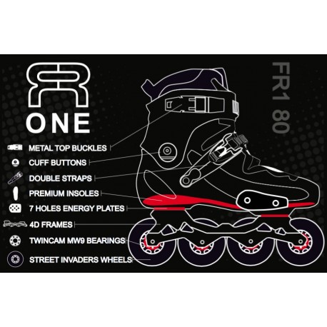 Inlineskates FR Skates Fr1 80 Black 2020 - Inline Skates