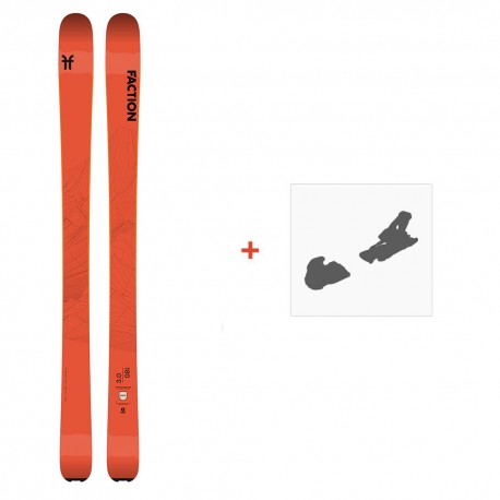 Ski Faction Agent 3.0 2022 + Fixations de ski - Pack Ski Freeride 106-110 mm