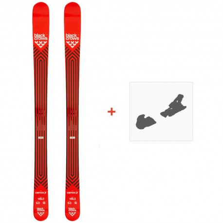 Ski Black Crows Camox Jr 2022 + Fixations de ski - Ski All Mountain 86-90 mm avec fixations de ski à choix