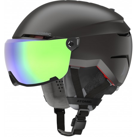 Atomic Ski helmet Savor Amid Visor HD Black 2021 - Ski Helmet